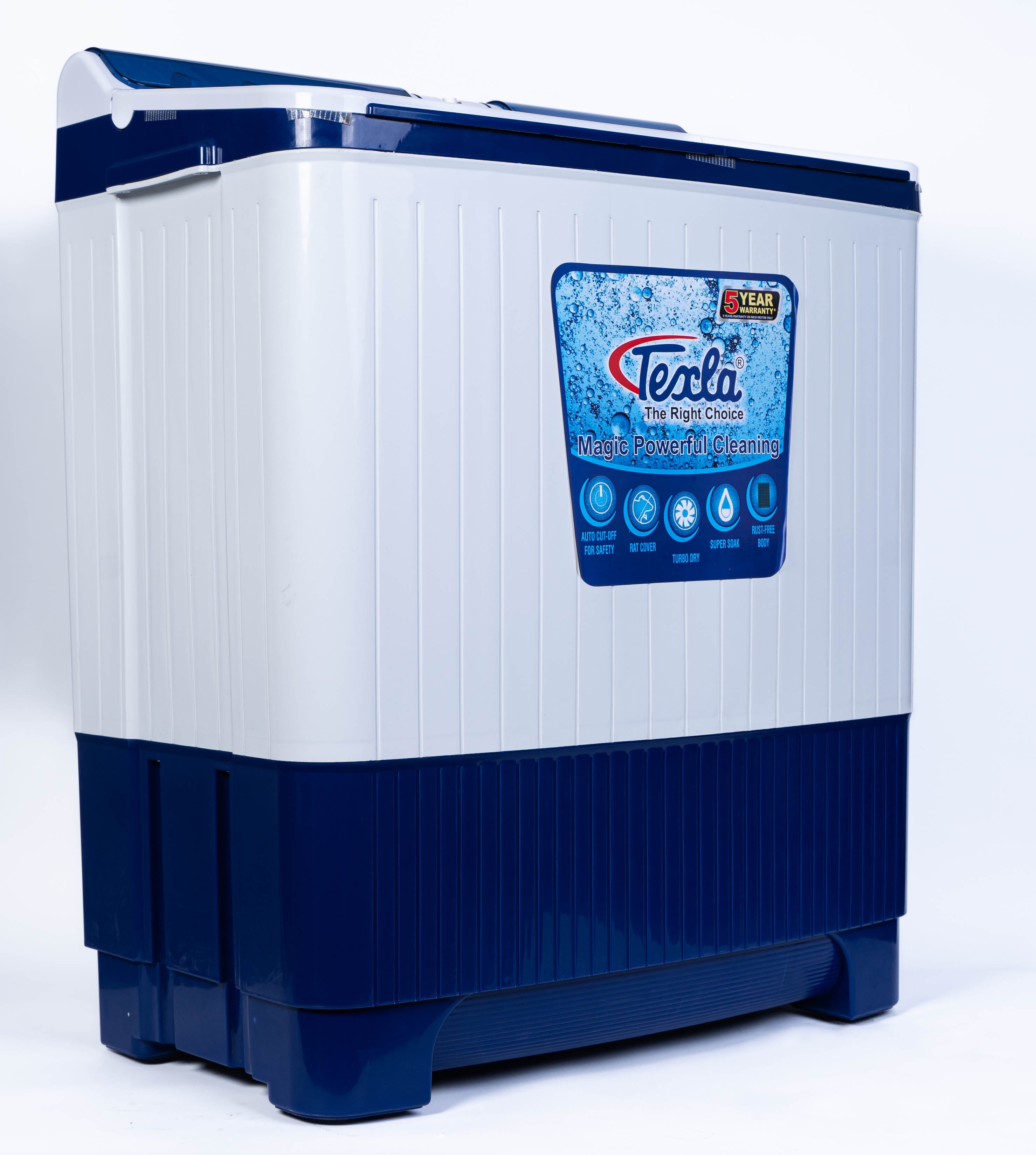 Texla Washing Machine - 8.0 KG - Model (8066)