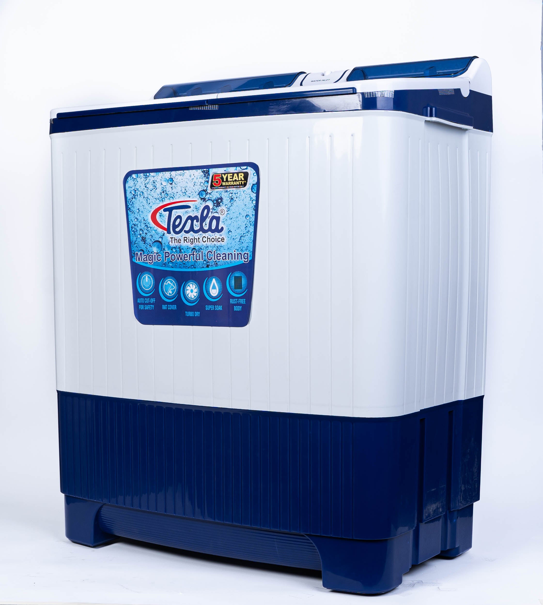 Texla Washing Machine - 8.0 KG - Model (8066)