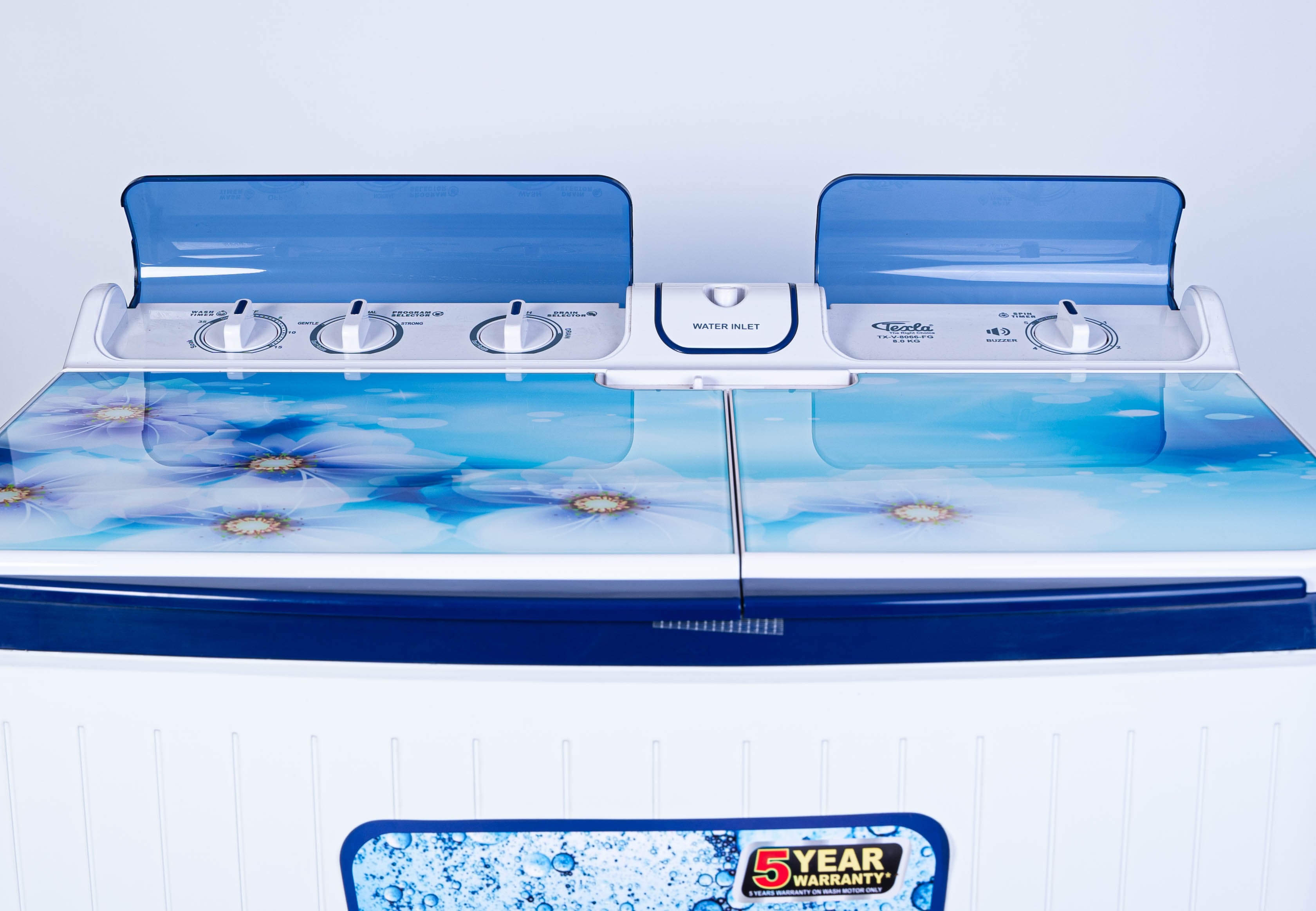 Texla Washing Machine - 8.0 KG - Model (8066)